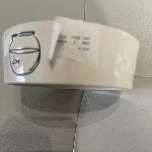 Rae Dunn cat Feeding Bowls NWT goldfish bowl - Picture 3 of 7